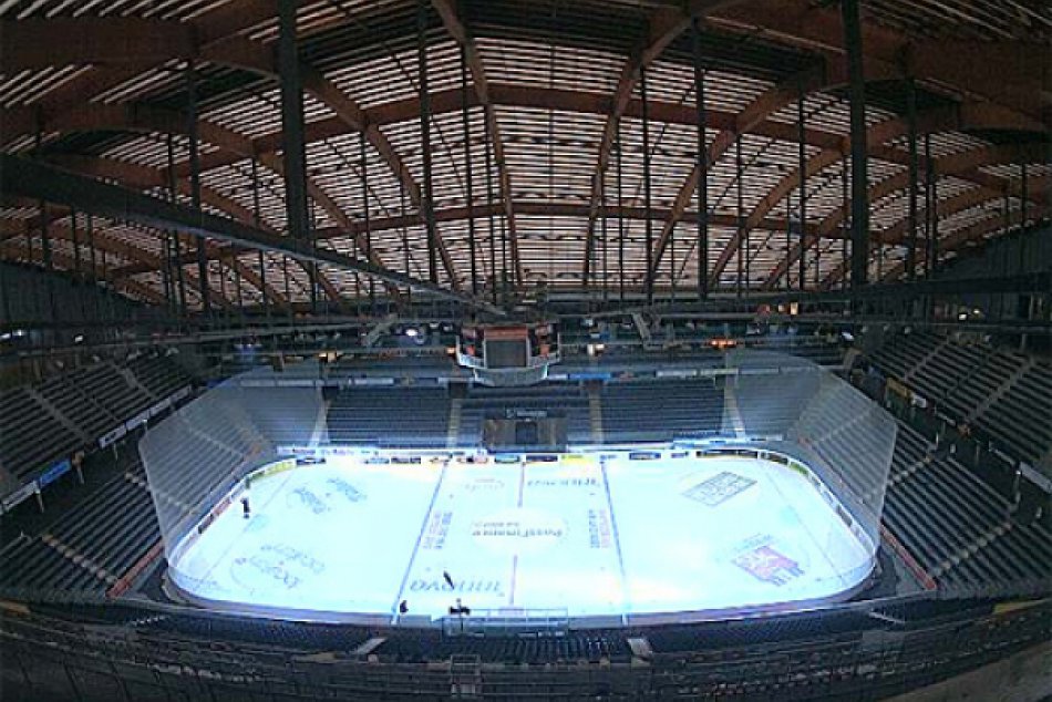 MS hokej arena a maskot