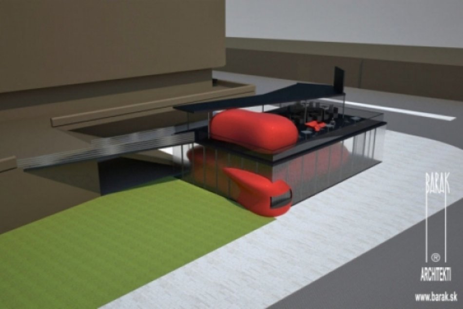 Vizualizácia projektu Polyfunkčný dom Maják, ktorý mal stáť na mestskom pozemku