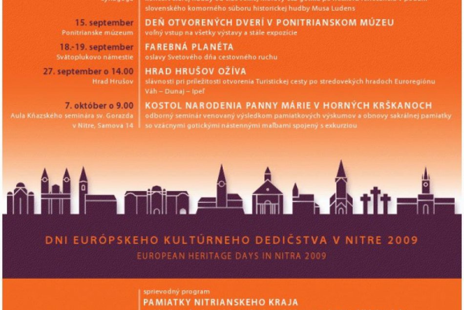 Dni europskeho kulturneho dedicstva