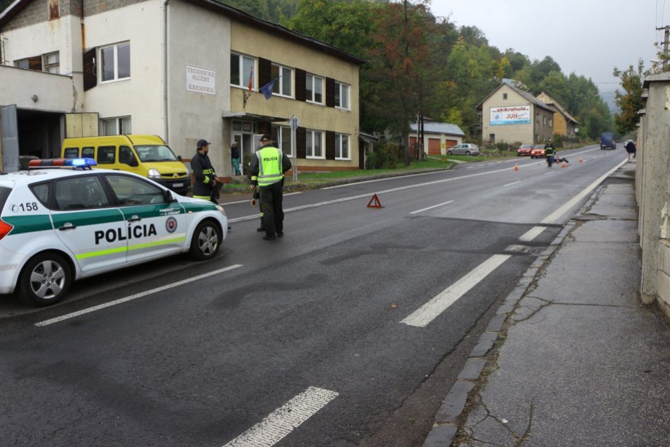 81 ročný dôchodca havaroval na motorke