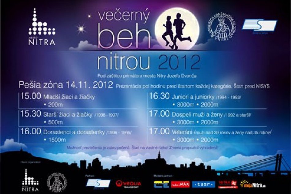 Večerný beh Nitrou
