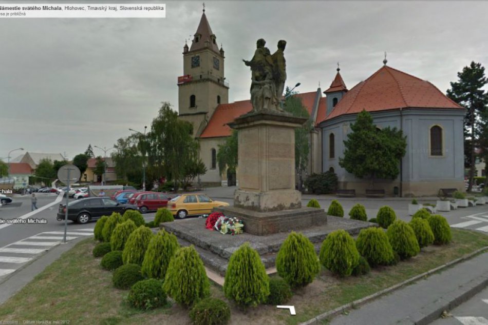 Hlohovec pohľadom Google Street Views