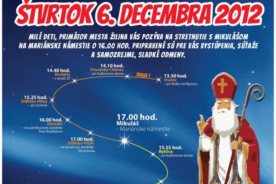 Na námestie príde Mikuláš: Sprevádzať ho bude spevák Bezdeda