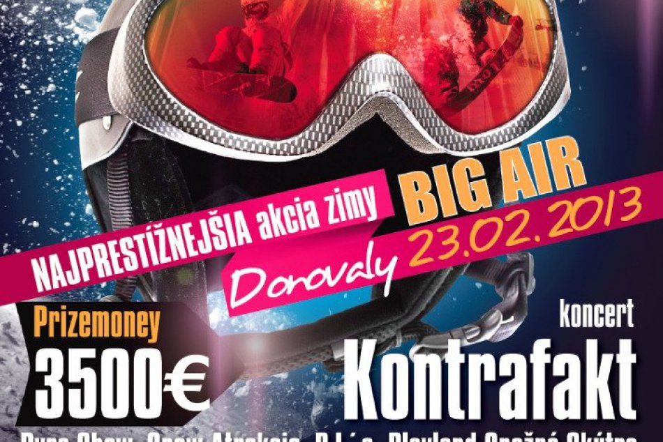 Donovaly - plagát na akciu SNOWPARTY