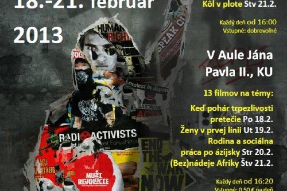 POZVÁNKA: Festival Jeden svet a výstava Ako dravci