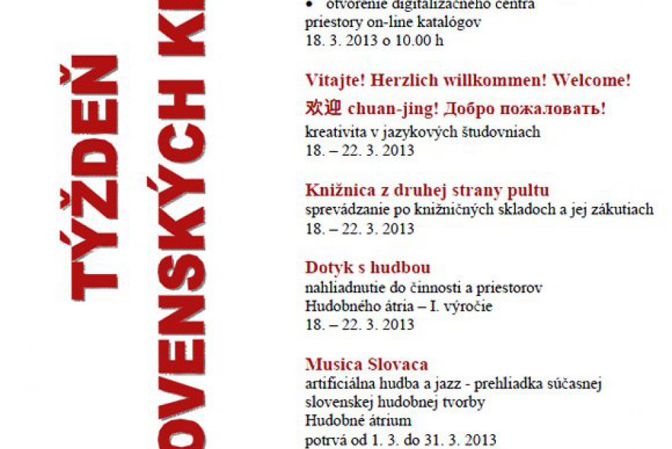Týždeň knižníc ŠVK