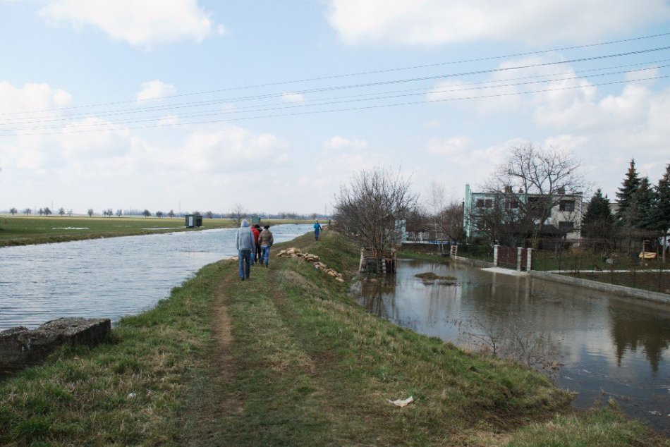 Stav hladiny rieky Nitra v Nitrianskom Hrádku