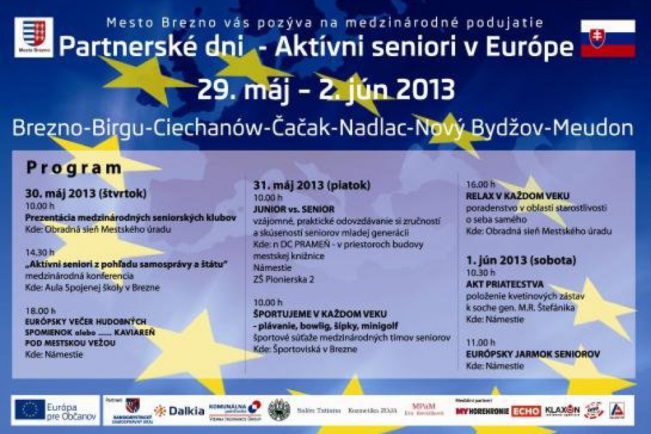 Partnerské dni – Aktívni seniori v Európe