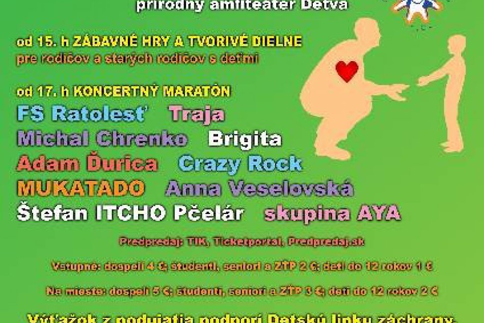 Ďakovný koncert pre dobrých otcov - plagát na podujatie