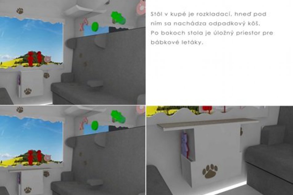 Detský vagón: Pozrite si vizualizácie študentov