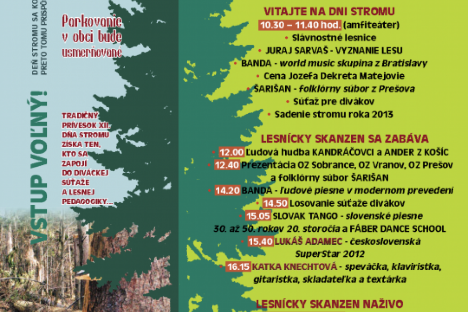 Sviatok všetkých, čo majú radi les: Deň Stromu ponúka cez víkend bohatý program