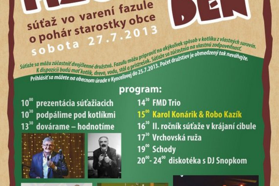 Spoznajte čaro a chute fazule a cibule: V Kynceľovej sa uskutoční Fizoľňový deň