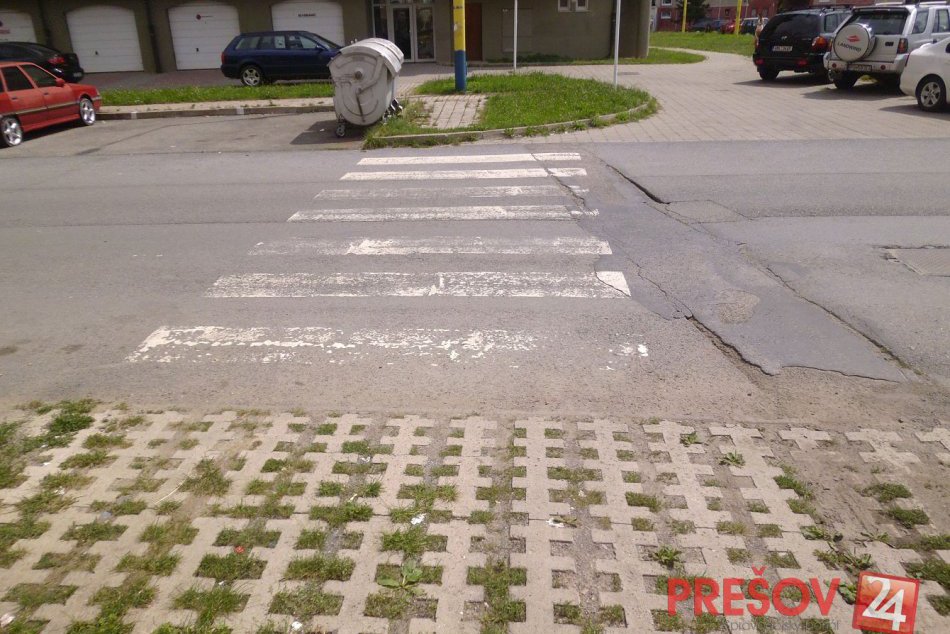 Čudný prechod pre chodcov v Prešove