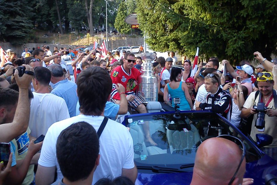Oslavy príchodu Stanley Cupu na Námestí SNP v Banskej Bystrici