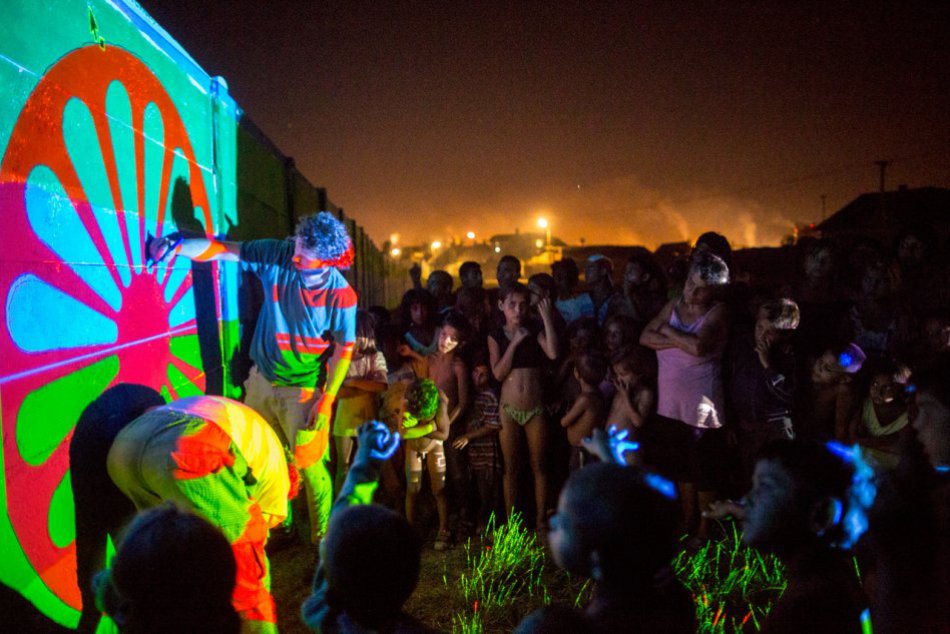 Pomaľované segregačné múry