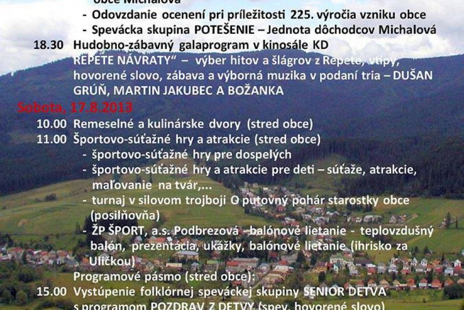 Víkendové tipy 16.8. - 18. 8.