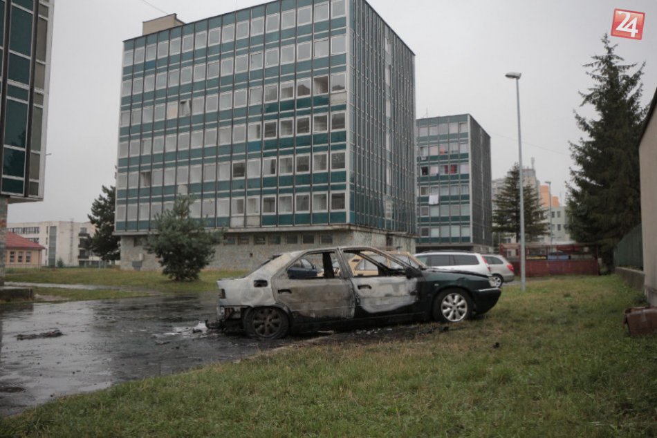 Zhorené auto pri Jadranoch