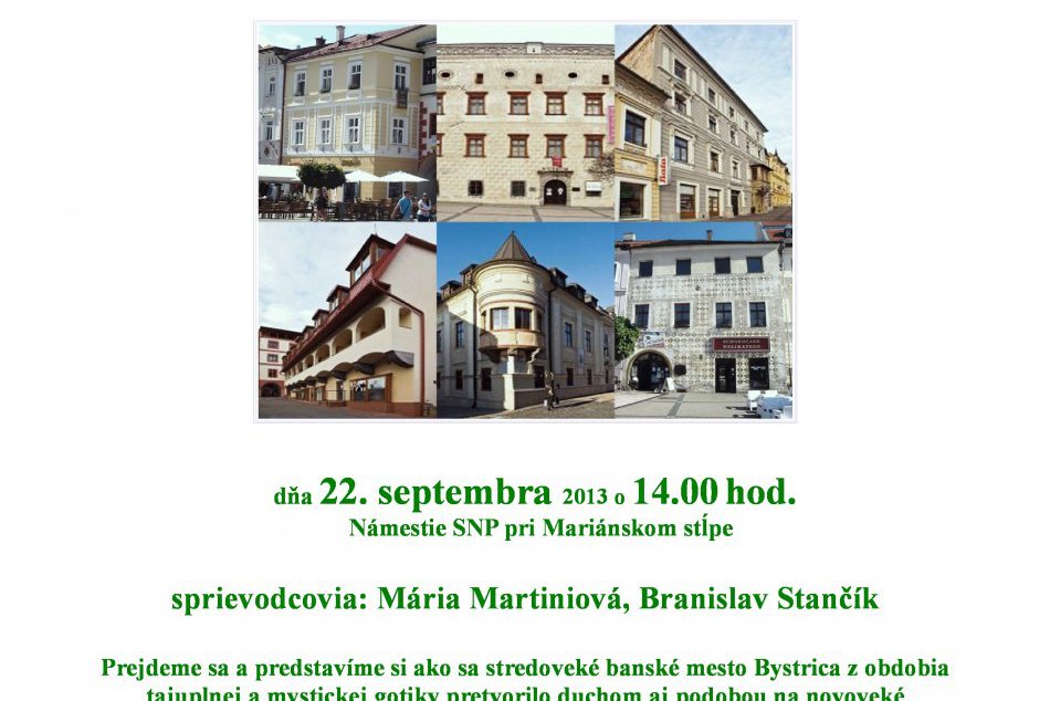 Septembrové Potulky mestom: Vrátite sa do doby Jána Thurza a najväčšieho rozmach