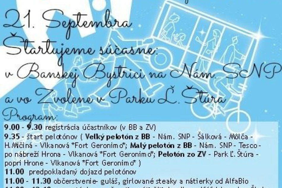 Cyklofest láka priaznivcov jazdenia: V Bystrici si na svoje prídu aj rodiny s de