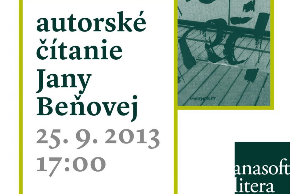 Autorské čítanie finalistky Anasoft litery 2013