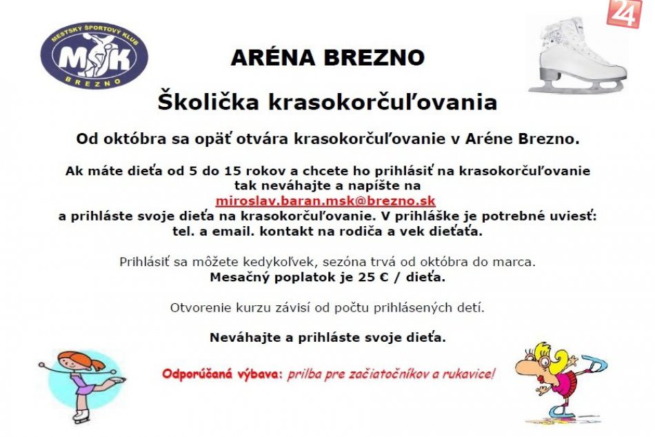 Školička krasokorčuľovanie
