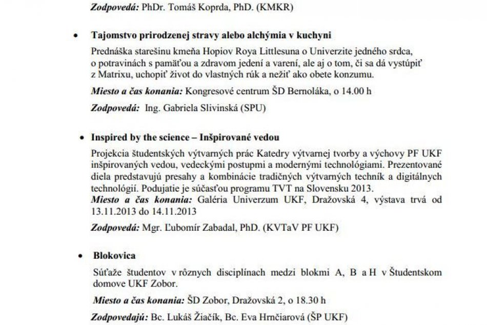 Študentský sviatok je tu: Nitru čakajú Dni nitrianskych univerzít!