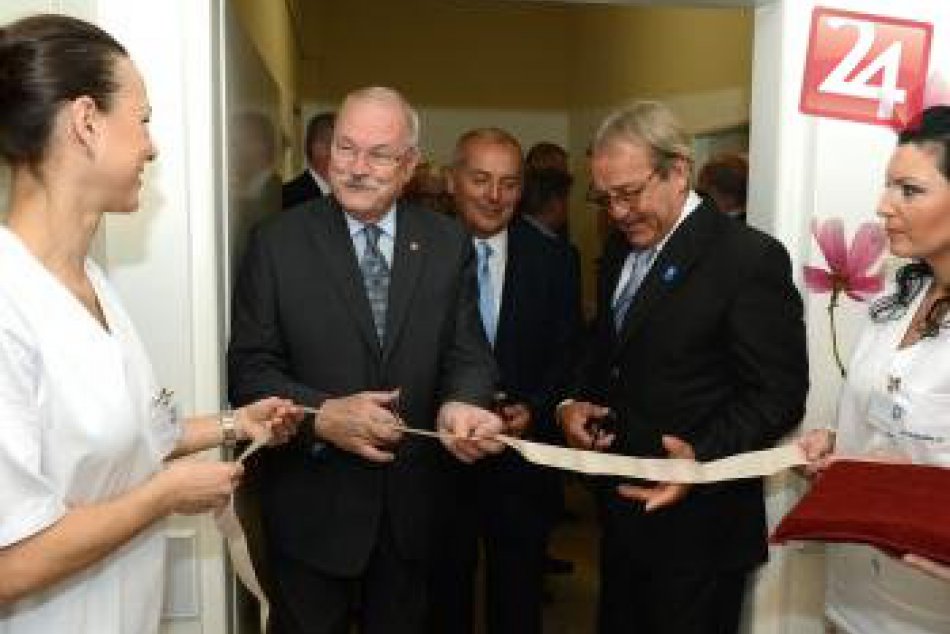 Návšteva prezidenta v nemocnici v Šaci