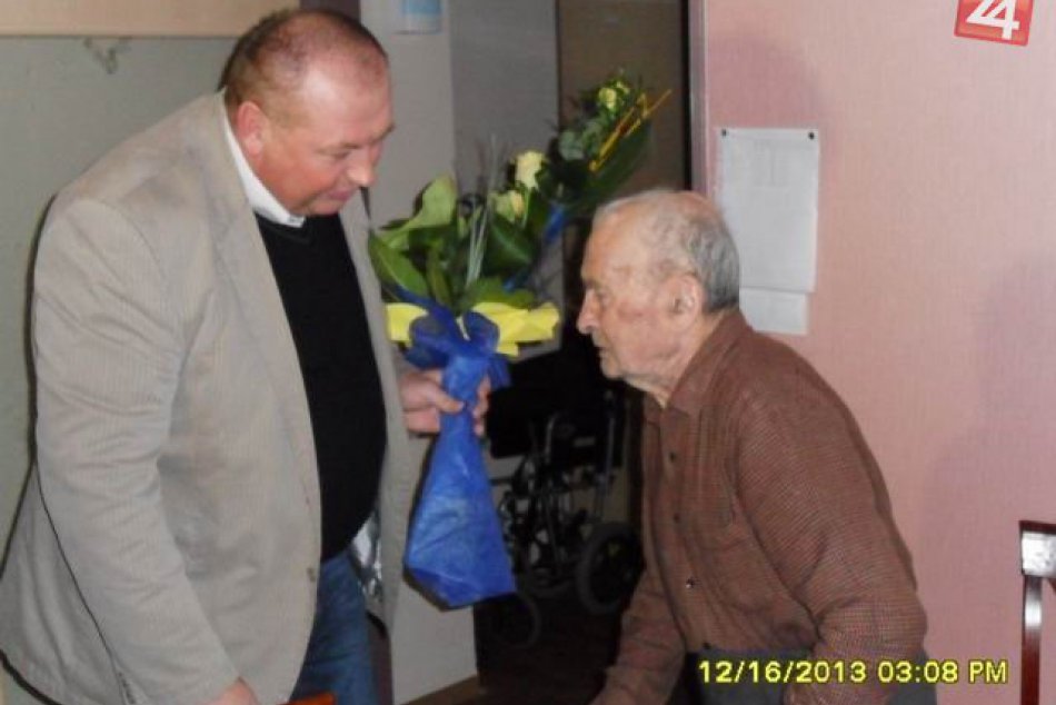 Najstarší občan mesta Rožňava v decembri oslávil 99 rokov