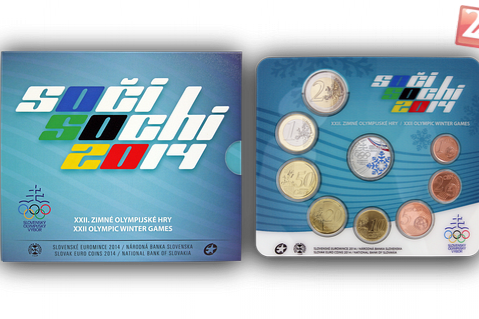 Súbor euromincí 2014 XXII.Zimné olympijské hry Soči 2014