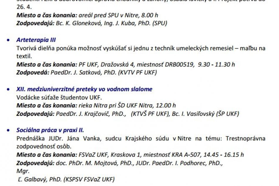 Nitrianske univerzitné dni