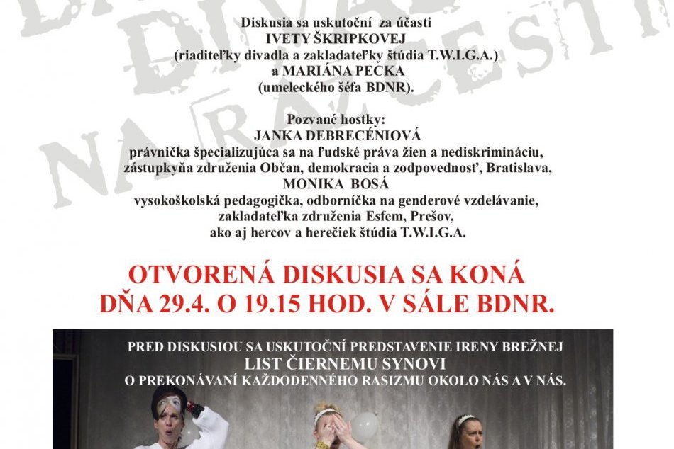 Bystričania zabŕdnu do chúlostivej témy: Diskutovať budú o rodovej problematike