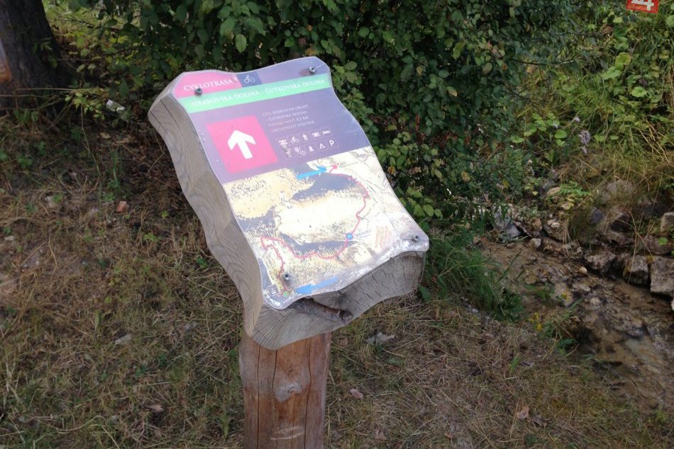 Cyklochodník z Čutkovskej do Hrabovskej doliny