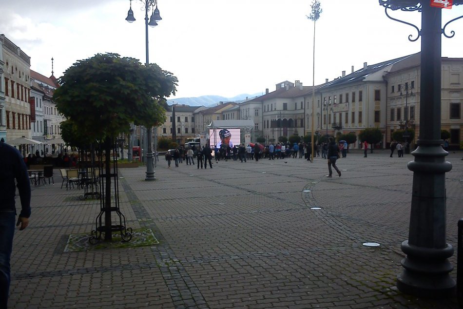 Hokejová fanzóna na námestí SNP v Banskej Bystrici