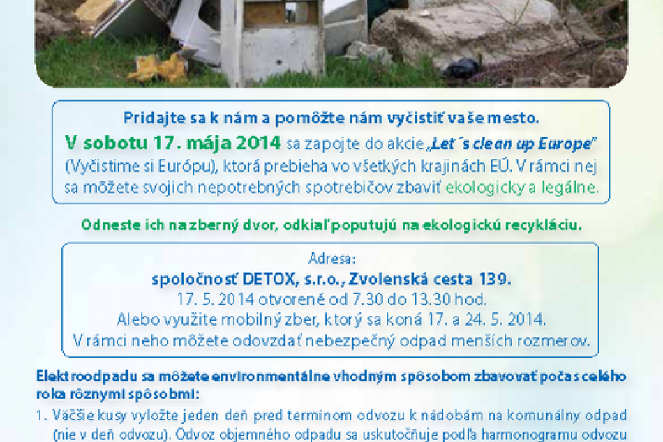 Zbavte sa elektrospotrebičov v našom meste