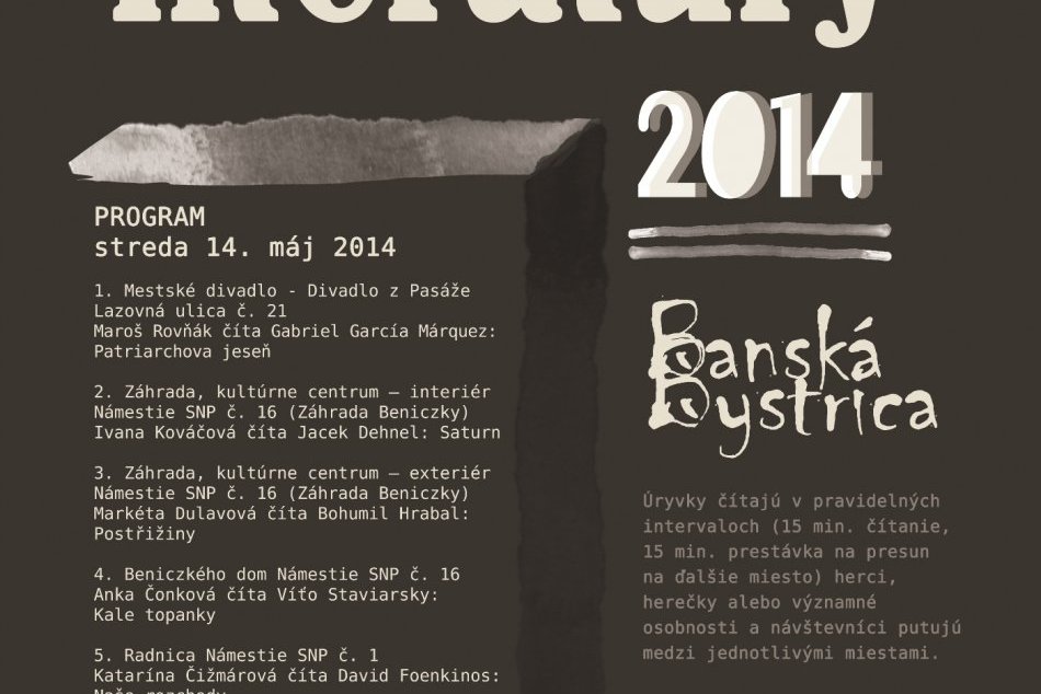 Noc literatúry v Banskej Bystrici