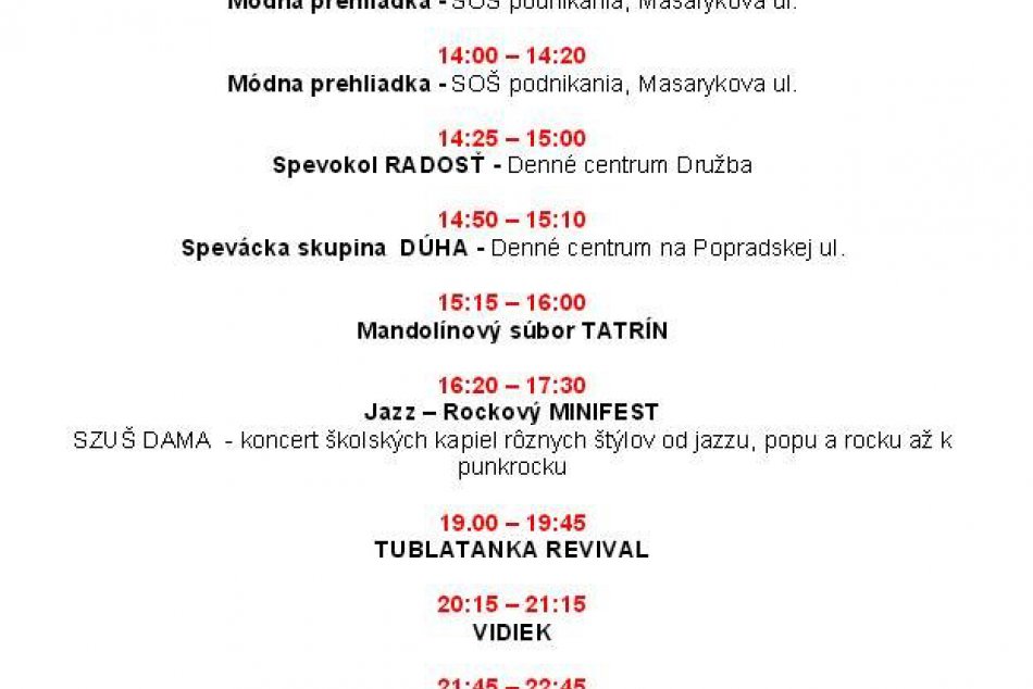 Bohatý program v Prešove: Dni mesta fičia aj v stredu!