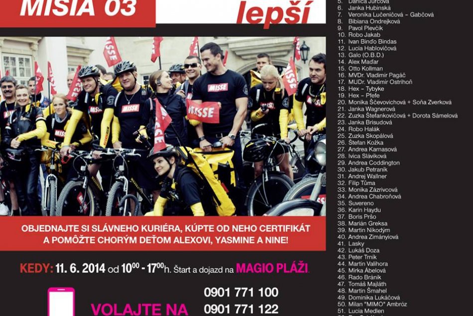 Bratislavské celebrity sa zmenia na kuriérov - Misia 03