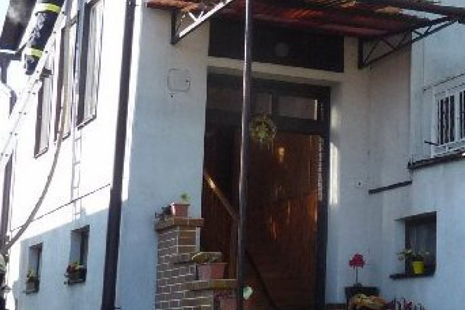 Požiar rodinného domu v Nitrianskom Rudne