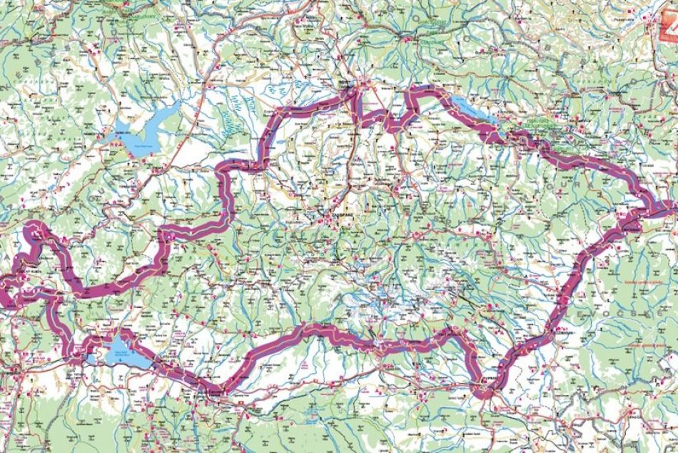 cyklochodnik okolo tatier mapa