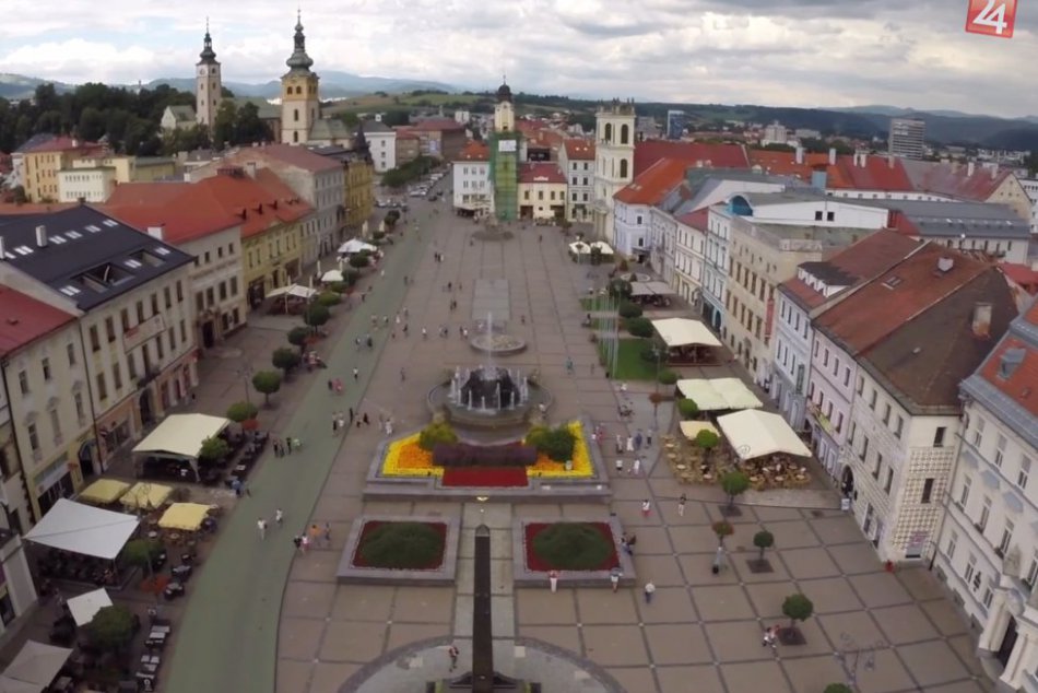 Unikátne letecké zábery banskobystrického Námestia SNP