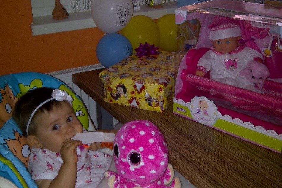 Dcéra Karola Becka oslávila prvý rôčik