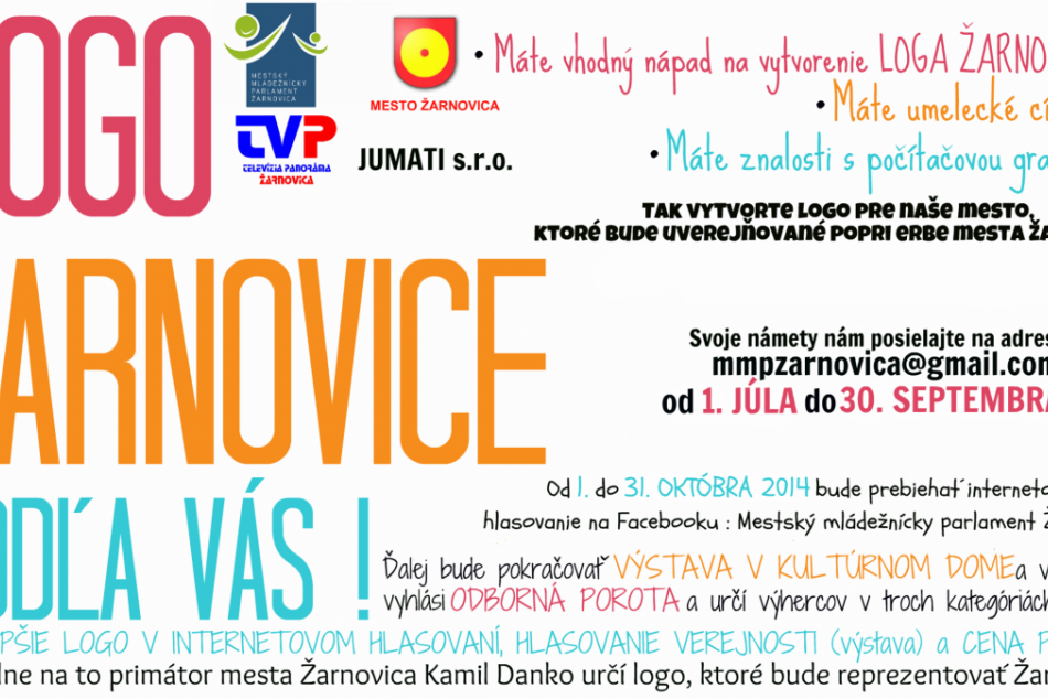 Logo Žarnovice môže navrhnúť ktokoľvek, kto si trúfa