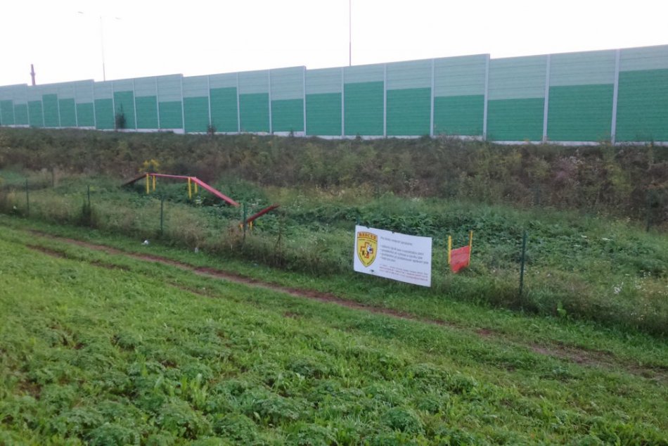 Zarastený výbeh pre psov