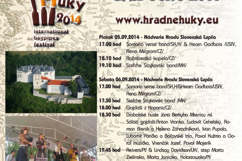 Hradné huky predstavia najlepších svetových gajdošov