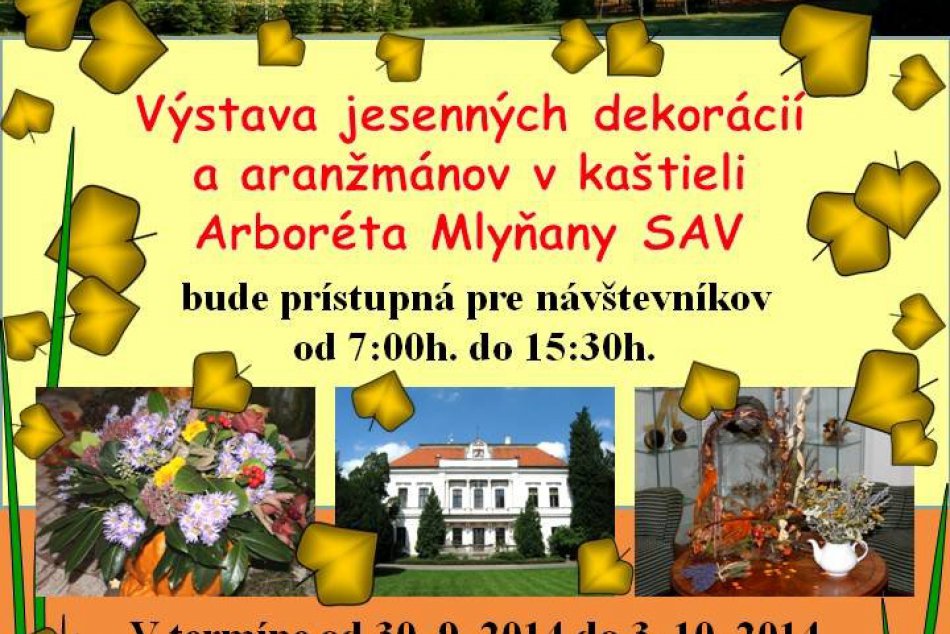 Plagát arborétum jeseň
