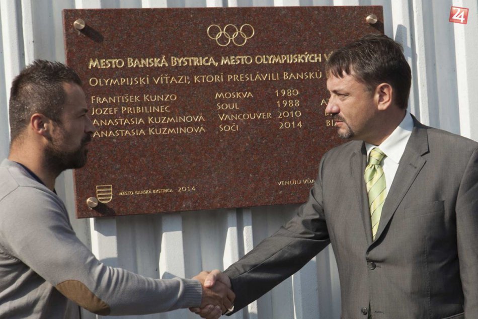 Bystrickým olympionikom odkryli čestnú tabuľu