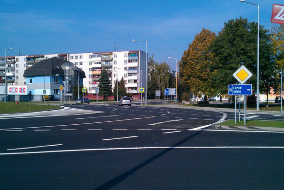 Najväčší kruhový objazd v Michalovciach