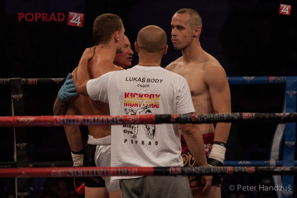 3. zápas K-1 do 79 kg: Denis Lamanec (Poprad) vs. Tomáš Gut (Nitra) – 3:0 na bod