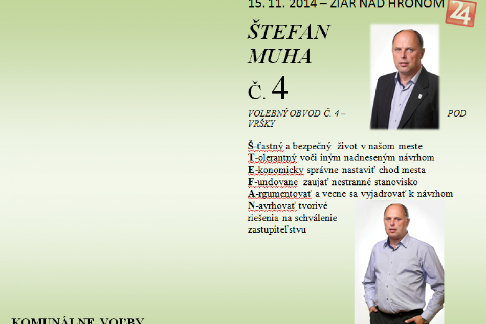 Štefan Muha: Moja predstava o napredovaní mesta