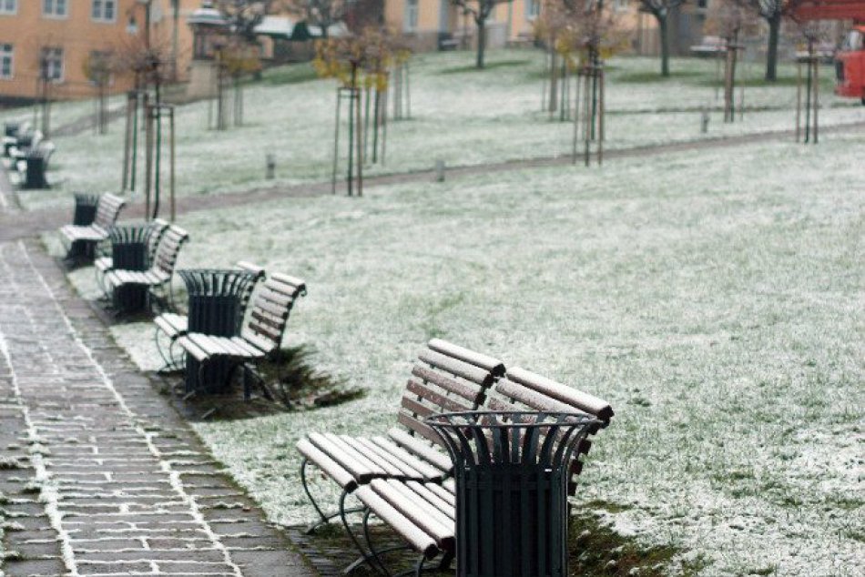 Prvý sneh v Kremnici